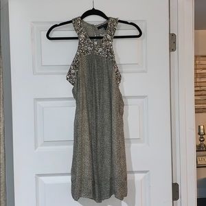 NWT French Connection beaded chiffon shift dress!